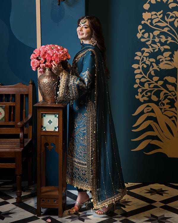 Asim Jofa- Chiffon Ensemble with Elegant Zari & Sequence Work