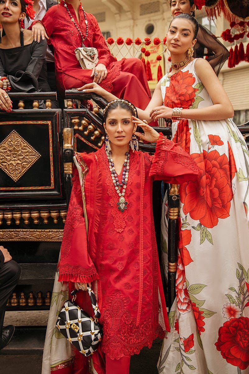 MUSHQ Embroidered Lawn Collection by Alnisa with Silk Dupatta