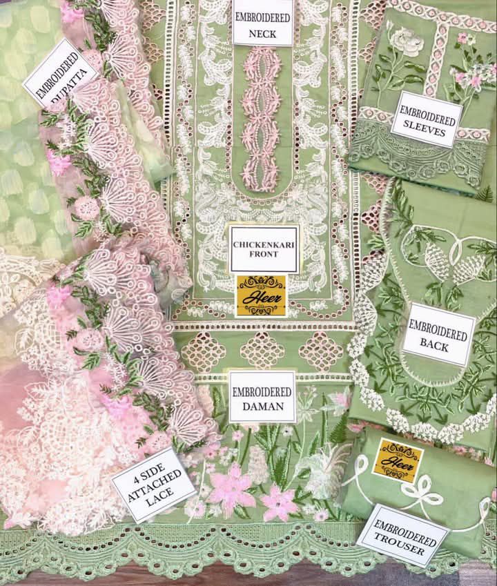 Crimson Chikankari Lawn Suit with Heavy Embroidered Jacquard Dupatta