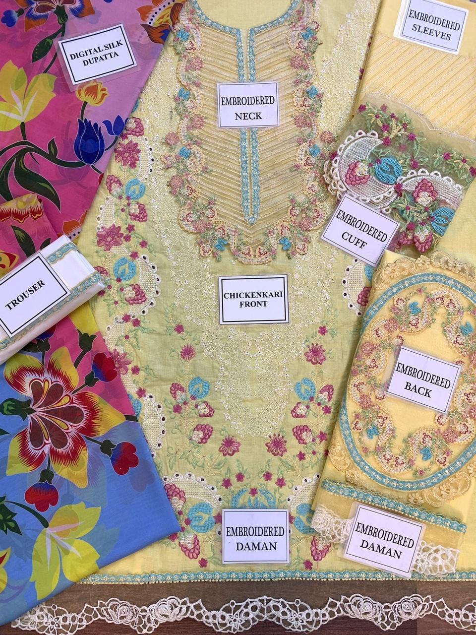 Mushq Luxury Lawn: Chikankari Embroidery & Digital Printed Silk