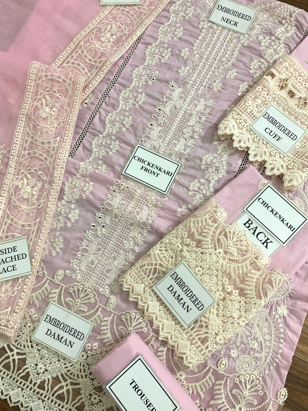 Qalamkar Luxury Lawn: Chikankari with Khaddi Net Dupatta