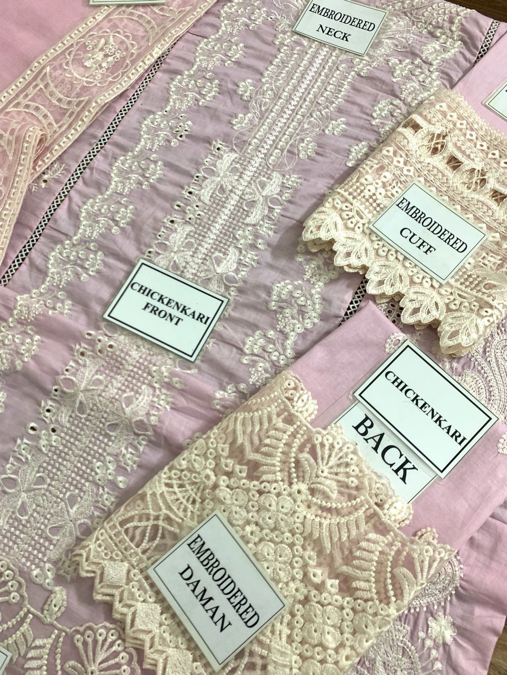 Qalamkar Luxury Lawn: Chikankari with Khaddi Net Dupatta