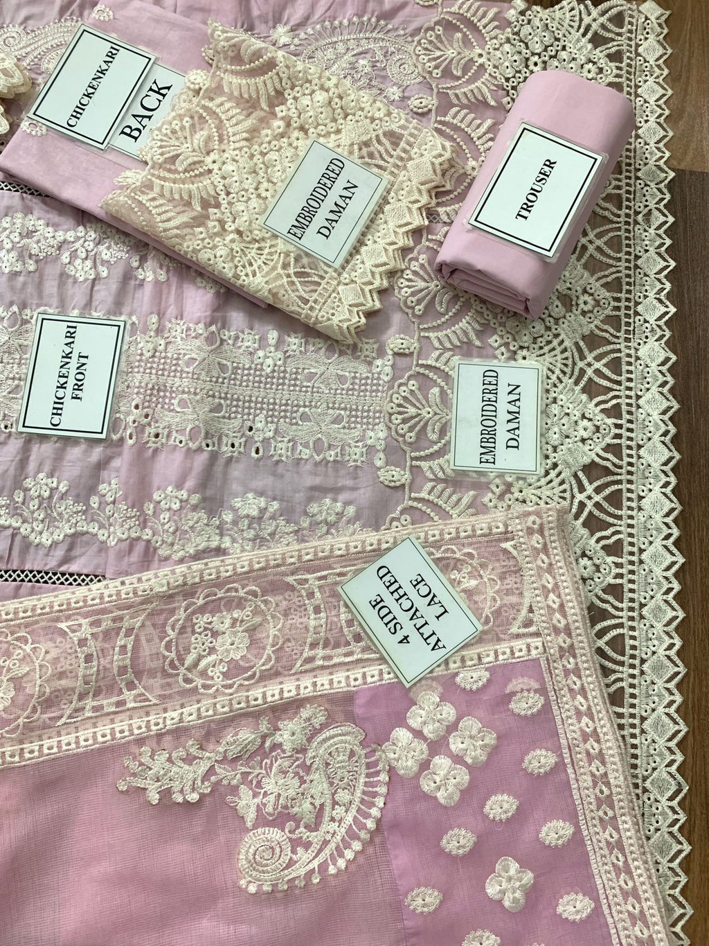 Qalamkar Luxury Lawn: Chikankari with Khaddi Net Dupatta