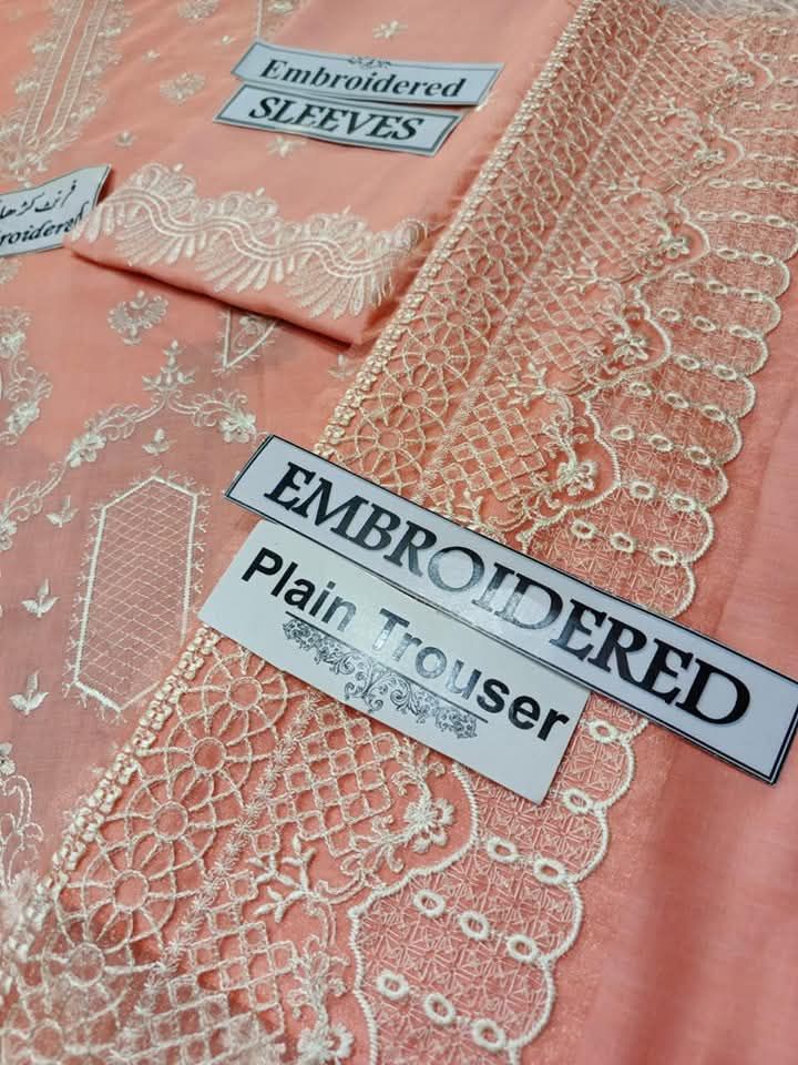 Zara Shah Jahan Luxury 4160: Double-Head Embroidered Lawn with Cotton-Net Dupatta