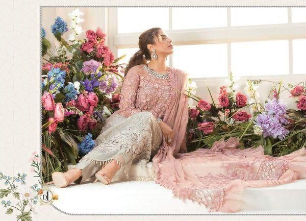 Maria.B Wedding Edition MD 963: 3D Handwork & Embroidered Sleeves