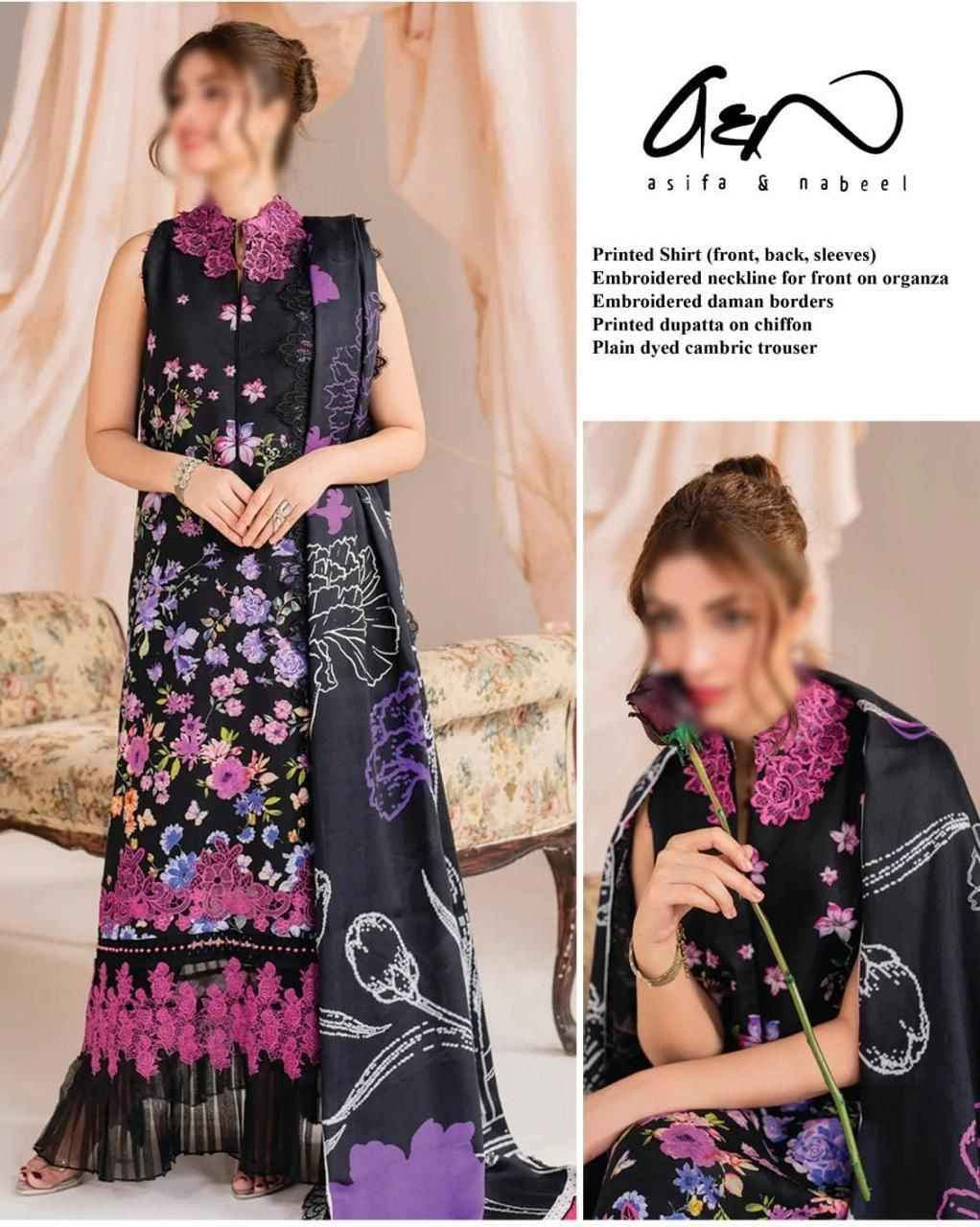 ASIFA &amp; NABEEL – Lawn Luxury Collection 2025