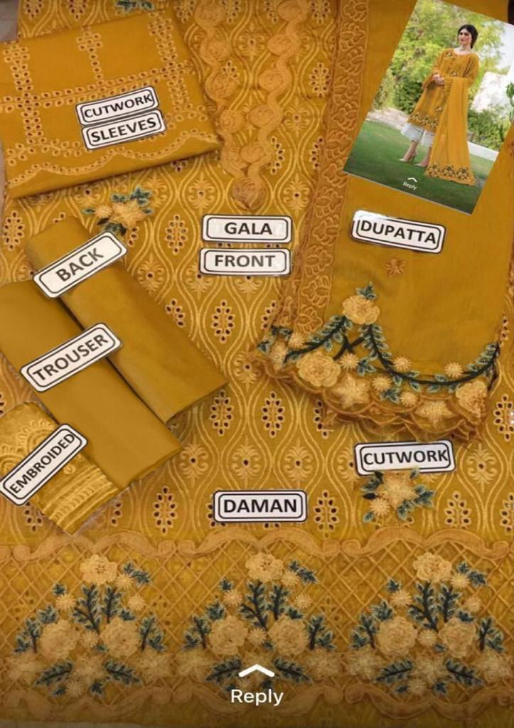 ZARQASH – 3PC Chicken Kari Embroidery Collection