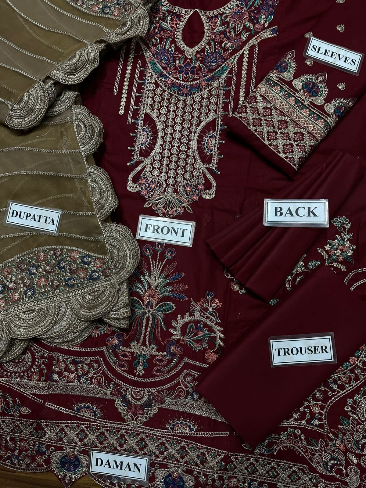 JAZMIN | Premium Replica Edition – Unstitched 2PC Lawn Cotton Suit