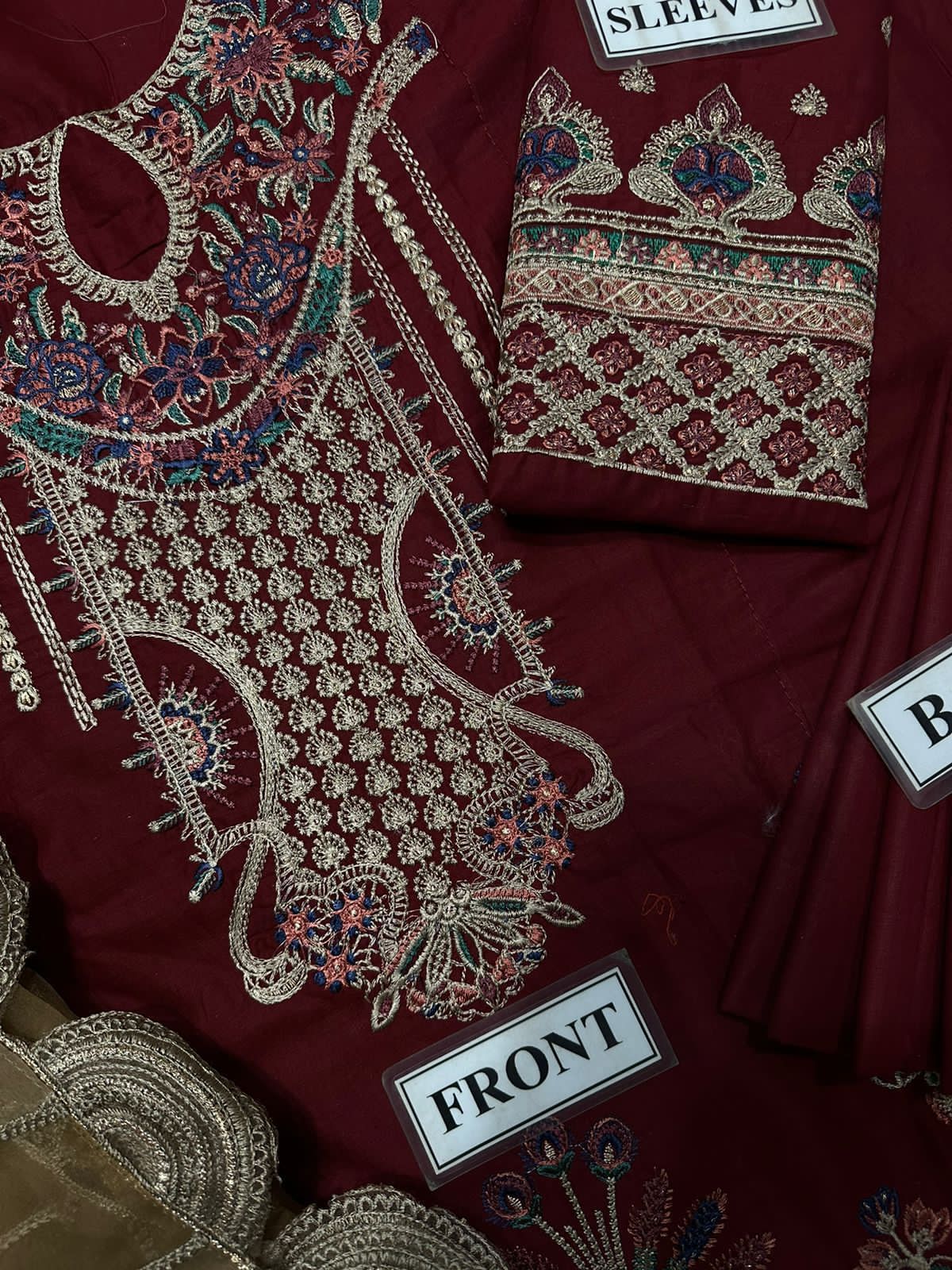 JAZMIN | Premium Replica Edition – Unstitched 2PC Lawn Cotton Suit