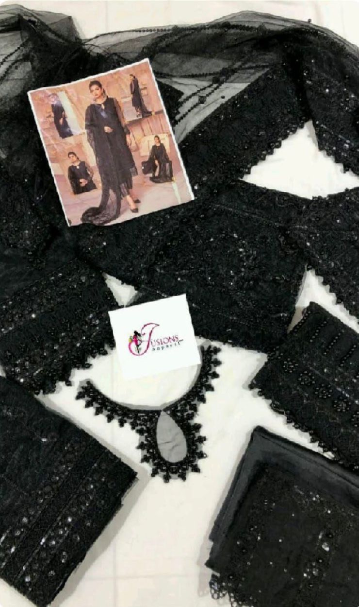 MUSHQ Wedding Edition — Premium Hand-Embellished Net Ensemble