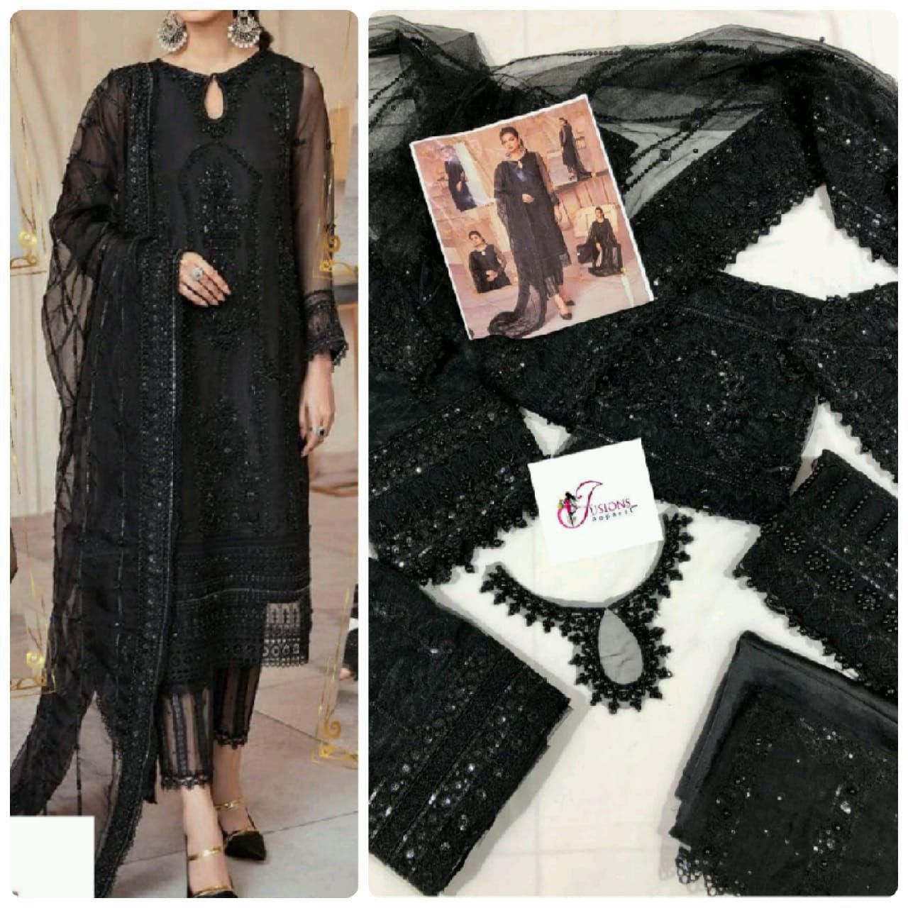 MUSHQ Wedding Edition — Premium Hand-Embellished Net Ensemble