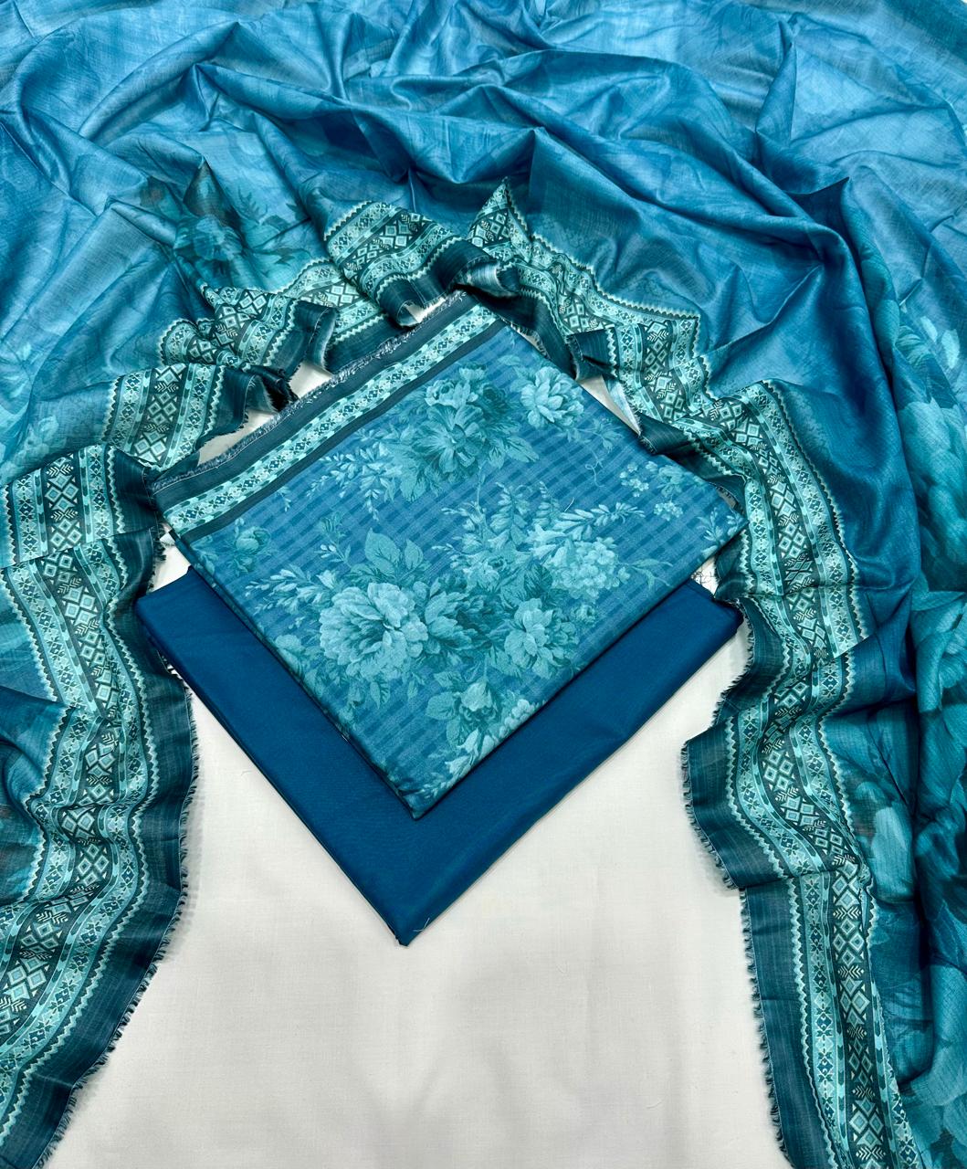 BIN SAEED | Premium Unstitched 3-Piece Lawn Suit (Article 10)