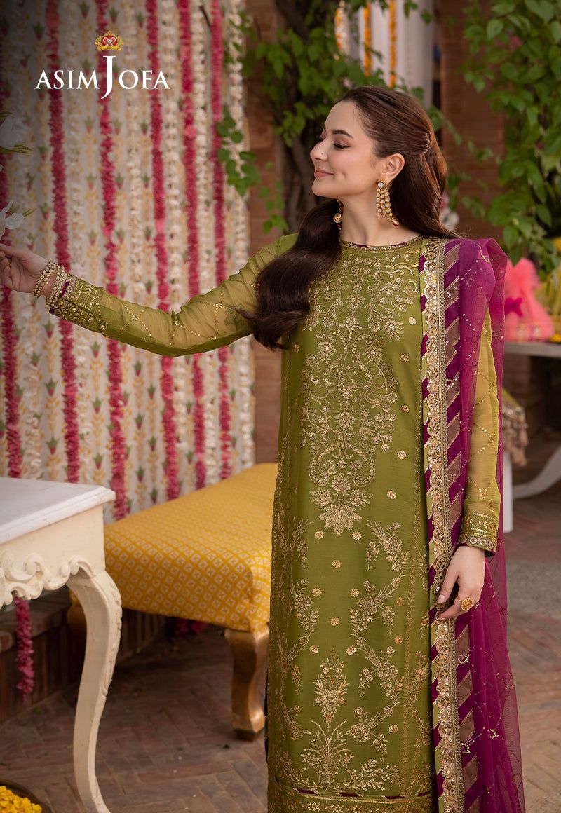 Asim Jofa Luxury Chiffon: Heavy Embroidery & Ready-to-Wear Dupatta