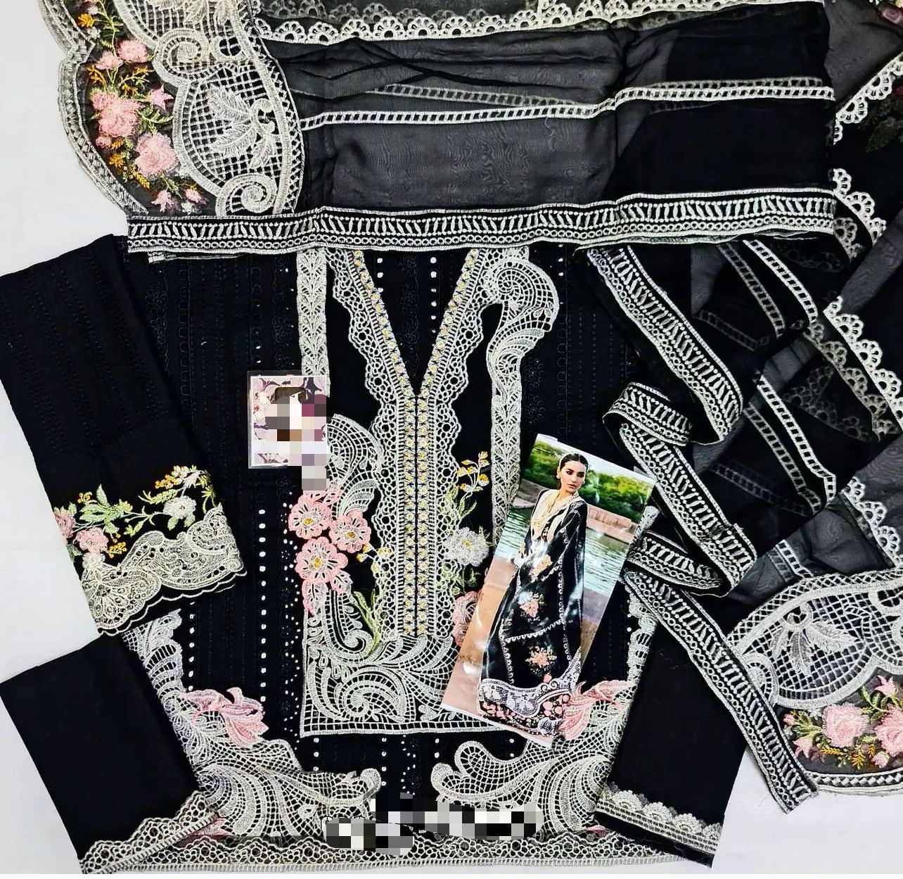 Crimson Heavy Embroidered Lawn Suit with Embroidered Dupatta